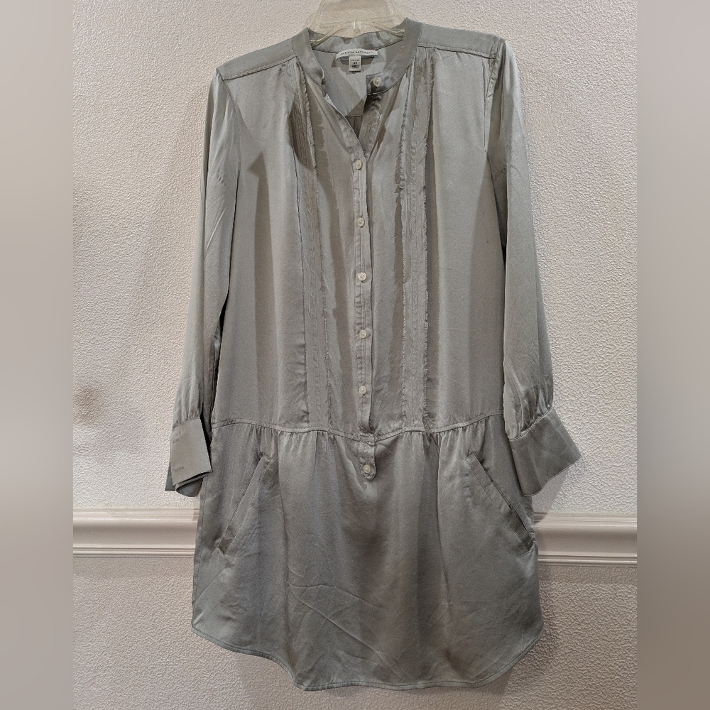 Silk Banana Republic Tunic Shirt Dress
